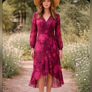 Wrap Dress 2 Piece Floral Nanette Lepore Small NWT 💐 Retail $119-